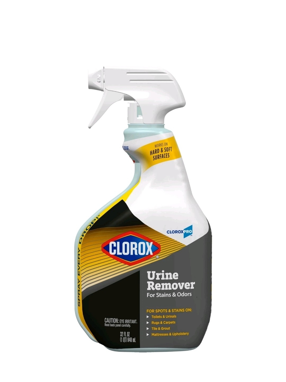 Clorox Urine Remover Spray Bottle - White/Black/Yellow
